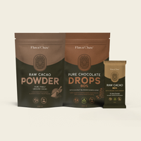 Everyday Cacao Stack — High-Flavanol Cacao Bundle with 80% Bars, Drops & Powder