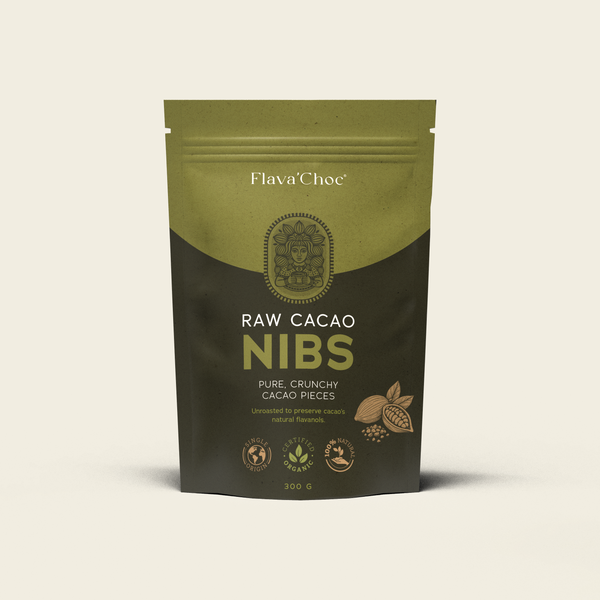 Raw Cacao Nibs — Single-Origin Ecuadorian Nacional, 300g, Organic